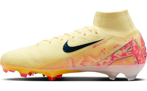 Nike Men's Zm Superfly 10 Elite Cleats Kylian Mbappé Fg Football Boots, Lt Laser Orange Armory Navy, 12