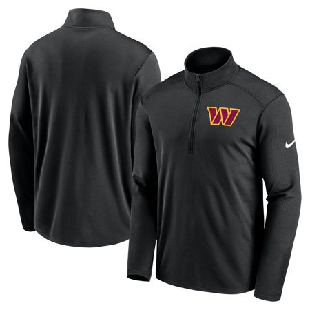 Nike Men’s Washington Commanders Logo Pacer 1/2 Zip Long Sleeve Shirt Black, Large - NFL