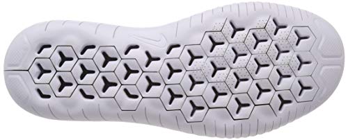 Nike Men's Free Run Flyknit 2018 Running Shoes, White Black, 10/10.5/8