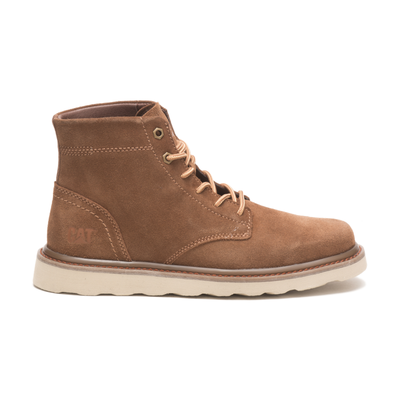 Caterpillar Narrate Boots Men's Dachshund Brown Leather Lifestyle Boots Size 13 - Caterpillar