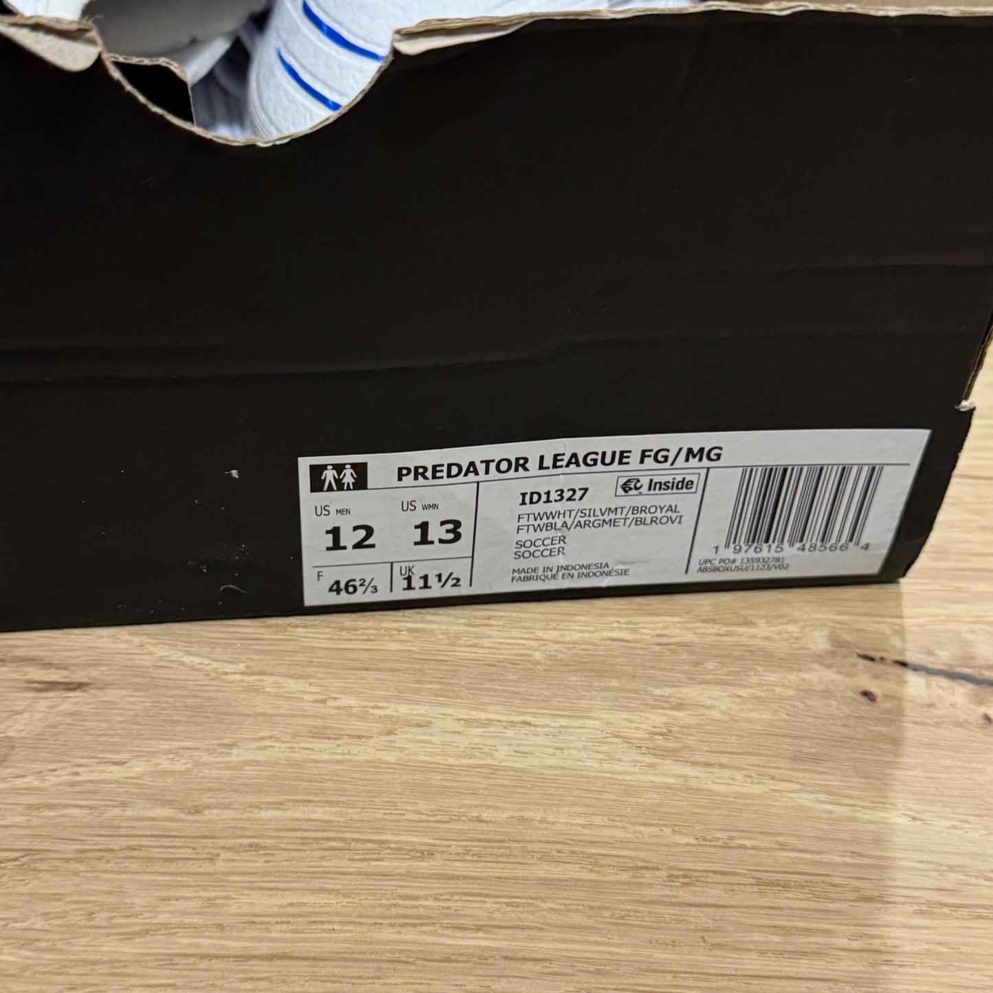 Adidas Predator League FG Soccer Cleats White Size 12.5 New