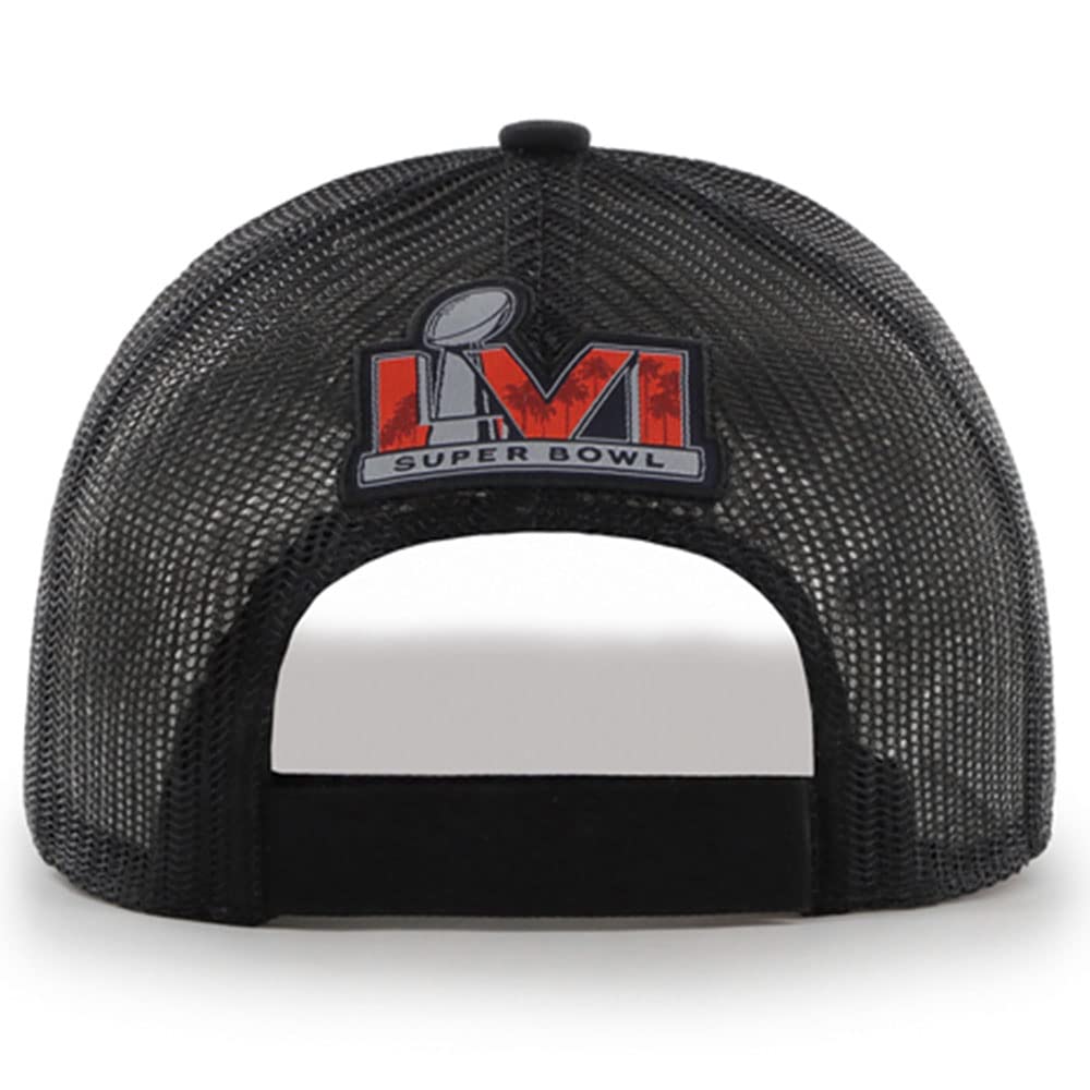 47 Men's Black Los Angeles Rams Super Bowl LVI Champions Sunset Trucker Adjustable Hat