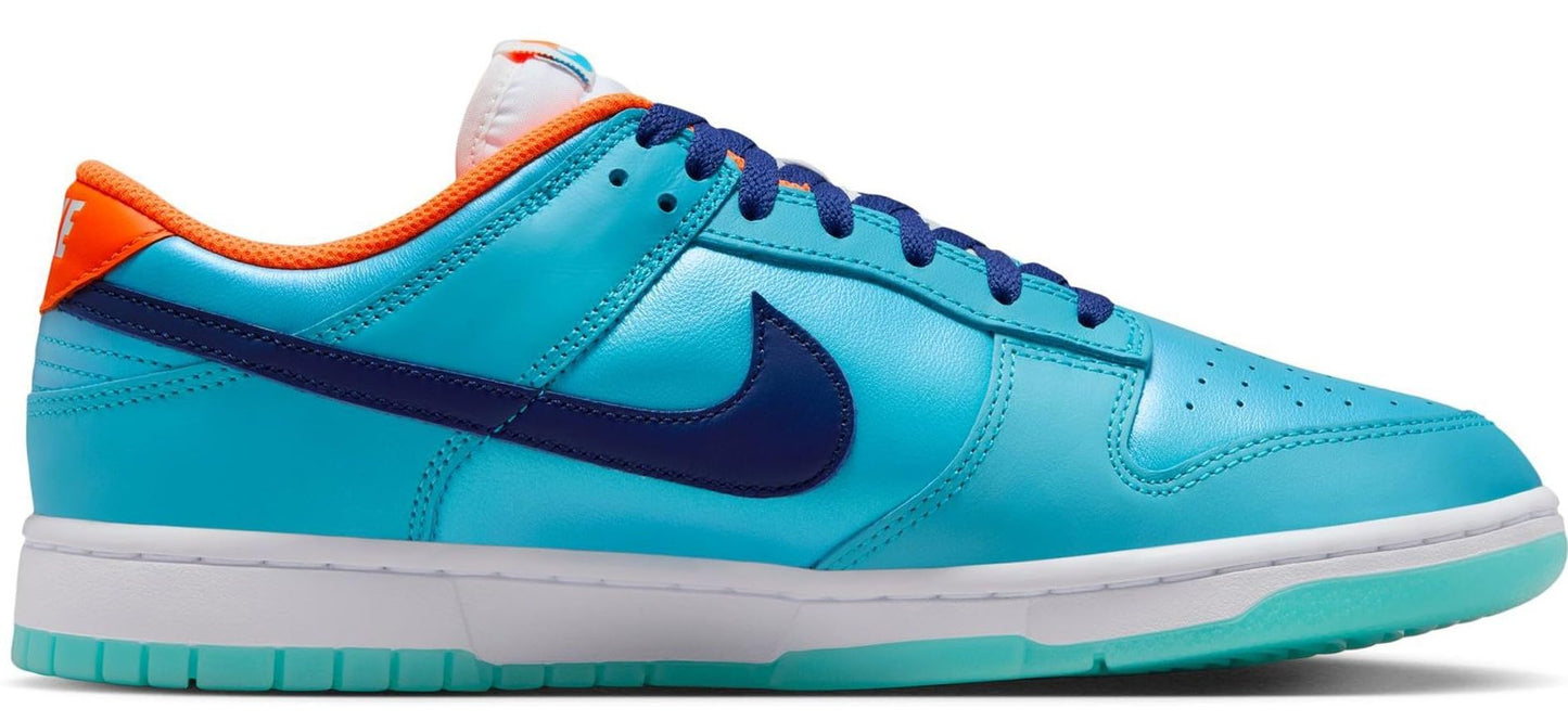 Nike Dunk Low SE Men's Shoes (HQ1538-416, Baltic Blue/Total Orange/White/Deep Royal Blue) Size 11