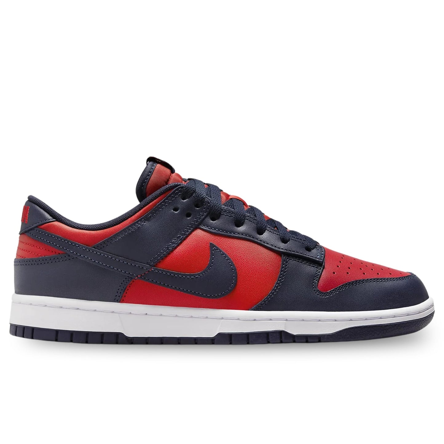 NIKE Dunk Low Retro Men's Sneaker, University Red Obsidian White, 12