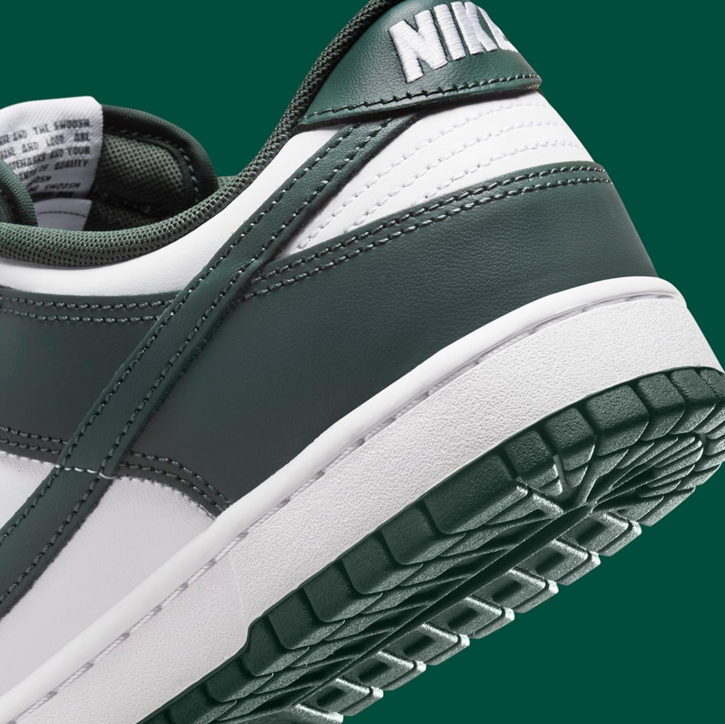 Nike Dunk Low Retro Men's Shoes (DV0833-111, White/White/Vintage Green) Size 11 and 14
