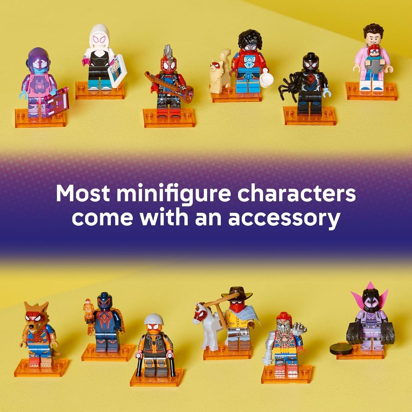 LEGO Minifigures Collectible Set - Spider-Man: Across The Spider-Verse 6 Pack - Spider-Man Toys 6529145 (6 Pack) - LEGO
