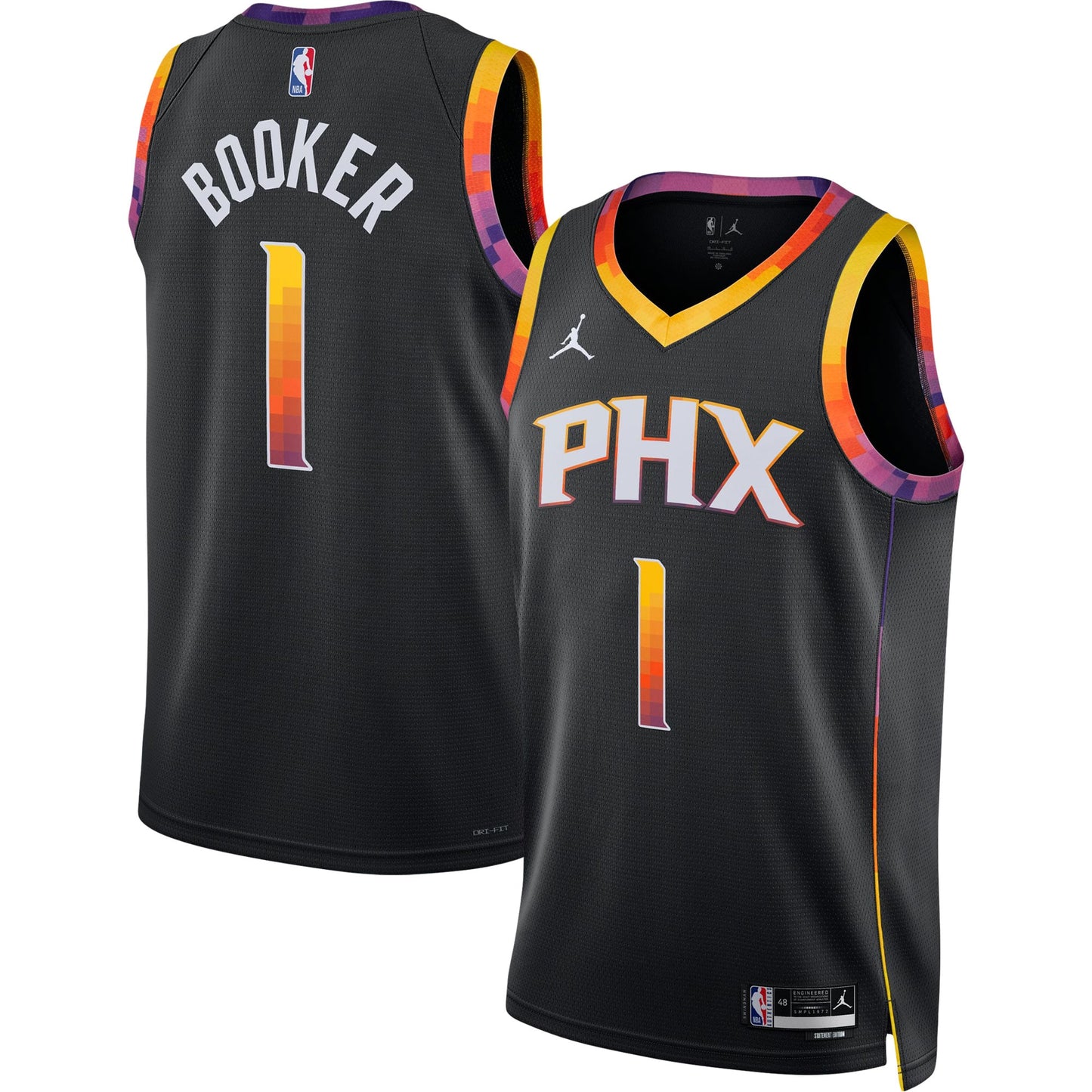 Devin Booker Phoenix Suns Jordan Brand Unisex Swingman Jersey - Statement Edition - Black Basketball - Size XL