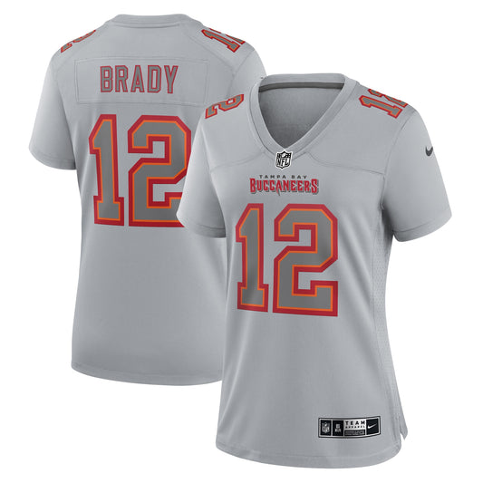Tom Brady Tampa Bay Buccaneers Nike Women's Atmosphere Fashion Game Jersey - Gray - Size L