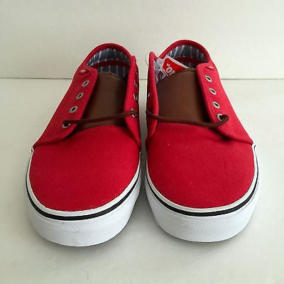 DS Vans 106 Vulcanized CL Chinese Red Stripes Size 11.5/ SIZE 12 - DOPEFOOT
 - 3