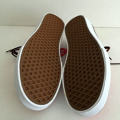 DS Vans 106 Vulcanized CL Chinese Red Stripes Size 11.5/ SIZE 12 - DOPEFOOT
 - 6