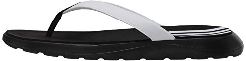 adidas Women's Comfort Flip-Flops Slide, Core Black/Footwear White/Core Black, 9 M US
