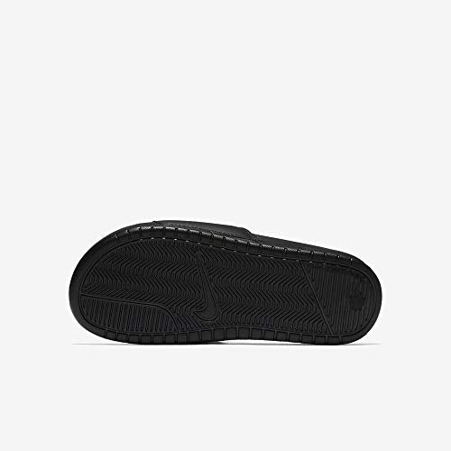 Nike Women's Benassi Just Do It Sandal, Black/Rose Gold, 11 Regular US