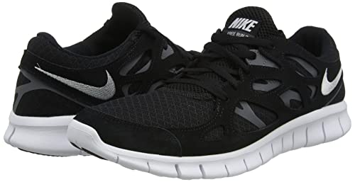 NIKE Free Run 2 Men's Trainers Sneakers Shoes 537732-004, Black Dark Grey White, 11
