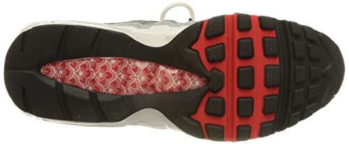 Nike mens Air Max 95 QS shoe, Summit White/Chile Red, 11