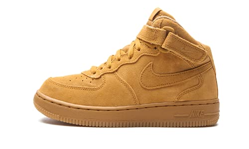 Nike Little Kid's Force 1 Mid LV8 Wheat/Wheat-Gum Light Brown (859337 701) - 11