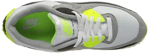 Nike Mens Air Max 90 Running Shoe, Adult, White Particle Grey Volt Black Lt Smoke Grey