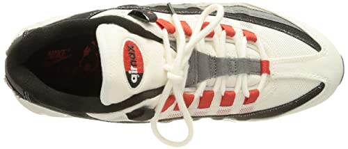 Nike mens Air Max 95 QS shoe, Summit White/Chile Red, 11