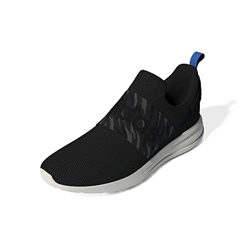 adidas Men's Lite Racer Adapt 4.0 Running Shoe, Carbon/Core Black/Chalk White