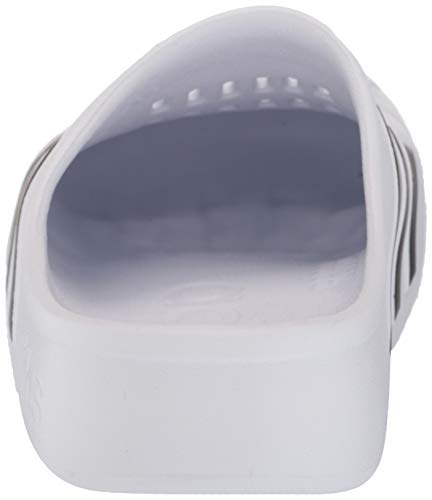 adidas Unisex Adilette Clog Slide Sandal, Footwear White/Core Black/Footwear White, 6 US Men