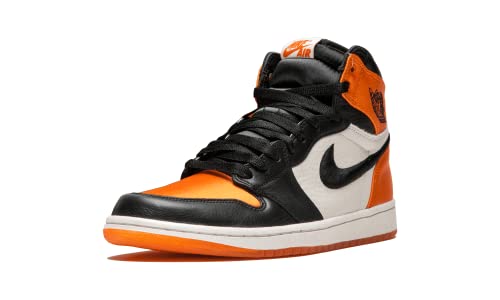 Air Jordan 1 High OG Satin Shattered Backboard Size 6.5 - Women AV3725 010 Black/Starfish-Sail