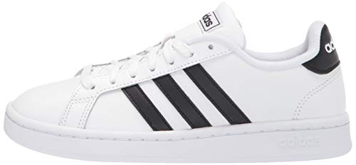 adidas men's Grand Court Sneaker, White/Black/White, 12 US