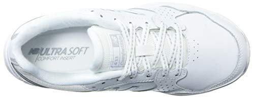 Zapatillas de entrenamiento New Balance 411 V1 para mujer, blanco/blanco, 8.5 US