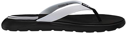 adidas Women's Comfort Flip-Flops Slide, Core Black/Footwear White/Core Black, 9 M US