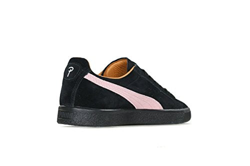 PUMA Clyde X Patta Hombre Negro Gamuza Talla 9 363312-01 Negro Rosa