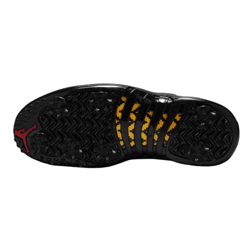 Air Jordan 12 Low Retro Taxi Golf Cleats Talla 10 - Hombre DH4120-100 Blanco/Negro