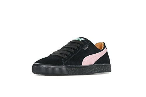 PUMA Clyde X Patta Hombre Negro Gamuza Talla 9 363312-01 Negro Rosa