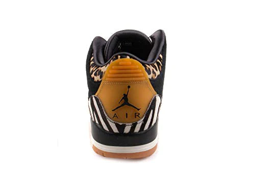 Air Jordan 3 Retro Animal Instinct Men CK4344-002 Black/Sail/Gum Light Brown