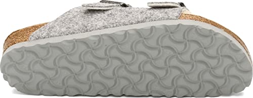 Birkenstock Women's, Arizona Wool Felt - Narrow Width Grey Light 36 M