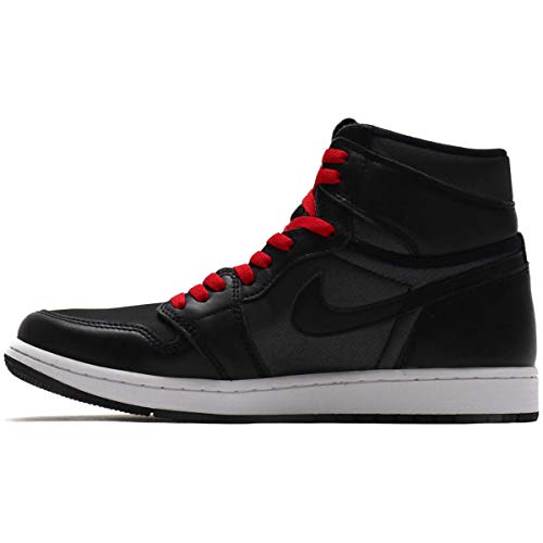 Air Jordan 1 Retro High OG Size 10.5 - Men 555088-060 Black Satin/Gym Red