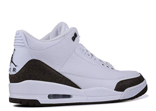 Nike Hombres Air Jordan 3 Retro Mocha Talla 8 - 136064-122 Blanco/Dark Mocha-Chrome