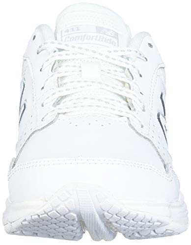 Zapatillas de entrenamiento New Balance 411 V1 para mujer, blanco/blanco, 8.5 US