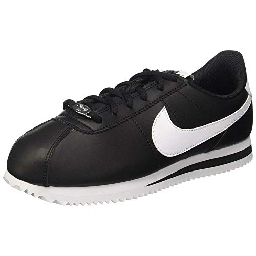 Nike Cortez Basic SL (GS) Talla 4.5Y - Primaria 904764-001 Negro Blanco