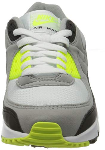 Nike Mens Air Max 90 Running Shoe, Adult, White Particle Grey Volt Black Lt Smoke Grey