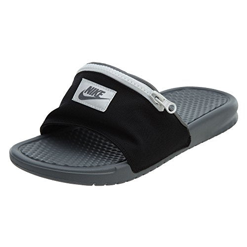 Nike Benassi JDI Sac Banane Taille 10 - Homme AO1037-001 Noir/Gris Froid