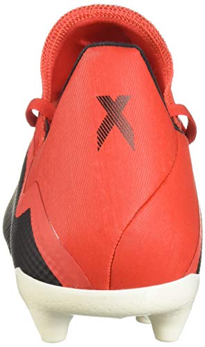 adidas Men's X 18.3 Firm Ground, Black/Off White/Grey, 6.5 M US