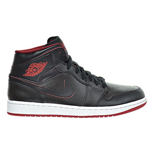 Air Jordan 1 Mid Un Lance Mountain Negras/Blancas/Rojas - 554724-028 - Talla de hombre 10.5