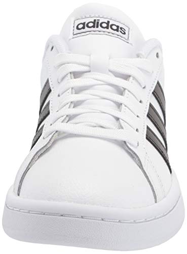 adidas men's Grand Court Sneaker, White/Black/White, 12 US