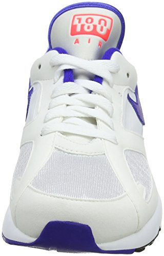 Nike Air Max 180 pour homme, blanc/ultramarine-rouge solaire, 13 M US
