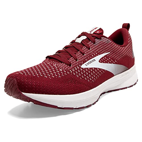 Brooks Men's Revel 4 Running Shoe - Maroon/White