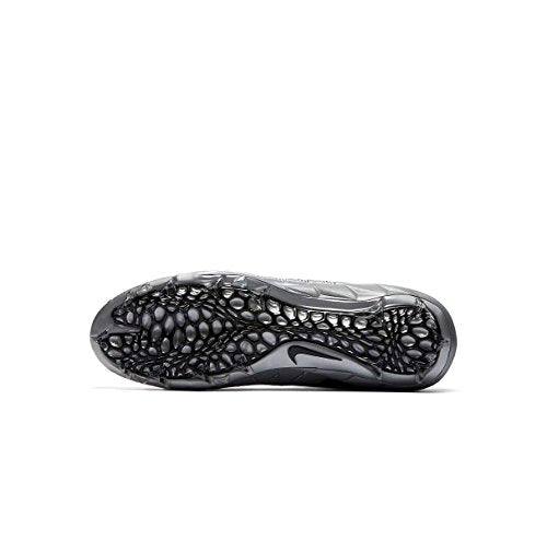 Nike Men's Alpha Menace Pro Mid Football Cleats-Metallic Silver/Black