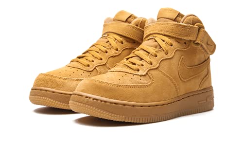 Nike Little Kid's Force 1 Mid LV8 Wheat/Wheat-Gum Light Brown (859337 701) - 11