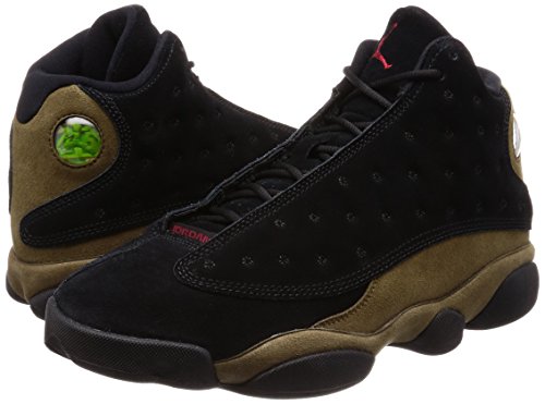 Nike Air Jordan 13 XIII Retro Olive 414571 006 Hombres Talla 12 Negro/Gym Red-light Olive Estilo de vida