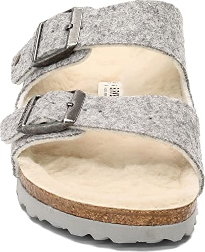 Birkenstock Women's, Arizona Wool Felt - Narrow Width Grey Light 36 M