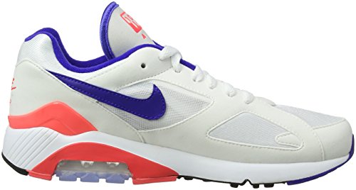 Nike Air Max 180 pour homme, blanc/ultramarine-rouge solaire, 13 M US