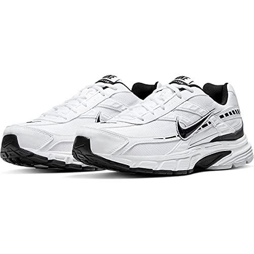 Nike Mens Initiator Marathon Running Shoes, (Size 8.5, White/Black)