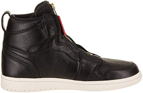 Air Jordan 1 High Zip Black Sail - Women AQ3742-016 Black/University Red/Sail
